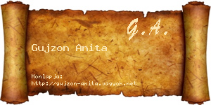 Gujzon Anita névjegykártya
